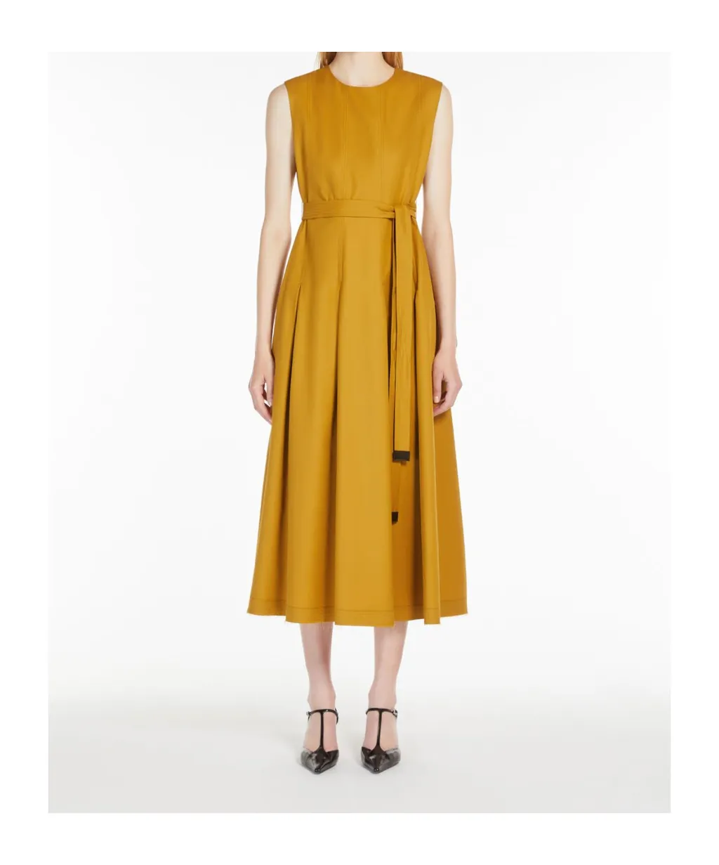 Sleeveless Twill Dress