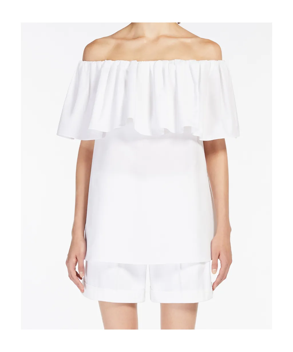 Peccati Ruffled Off-Shoulder Top