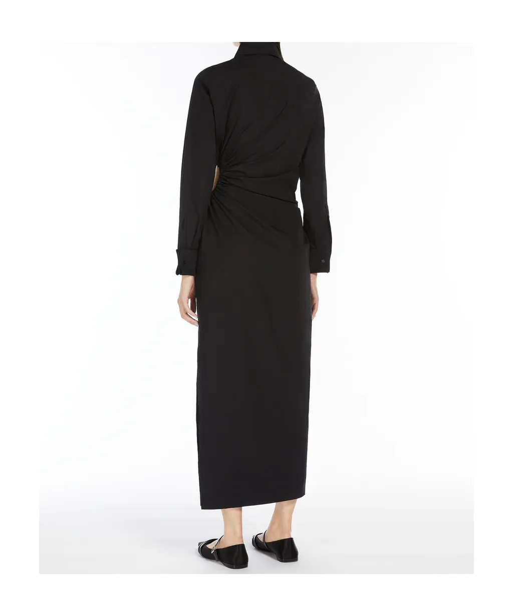 Collared Long-Sleeve Shirt Dress