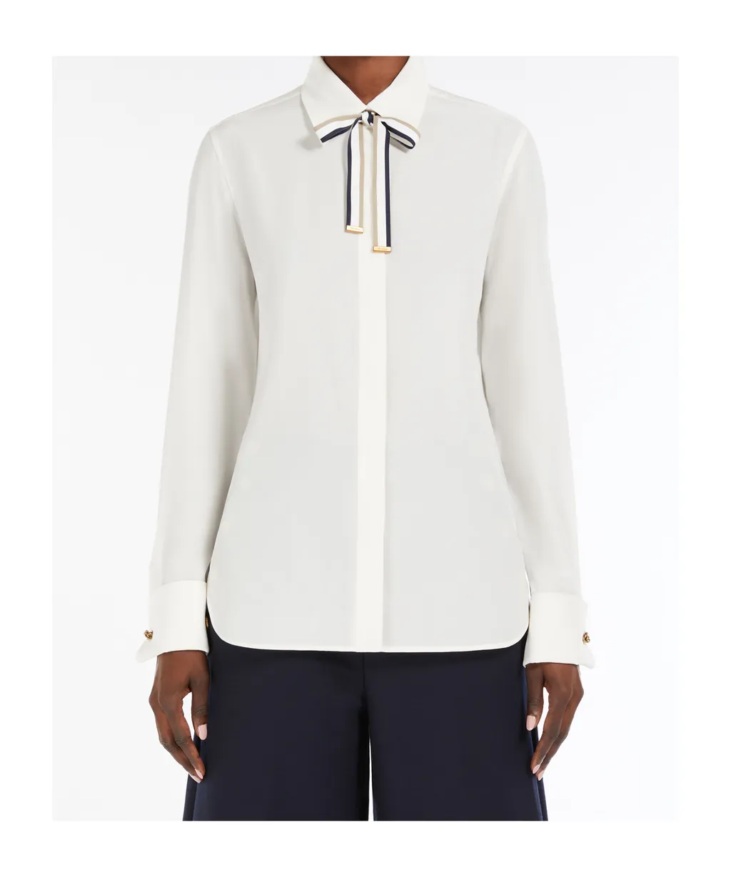 Apollo Ribbon Detailed Long-Sleeved Shirt