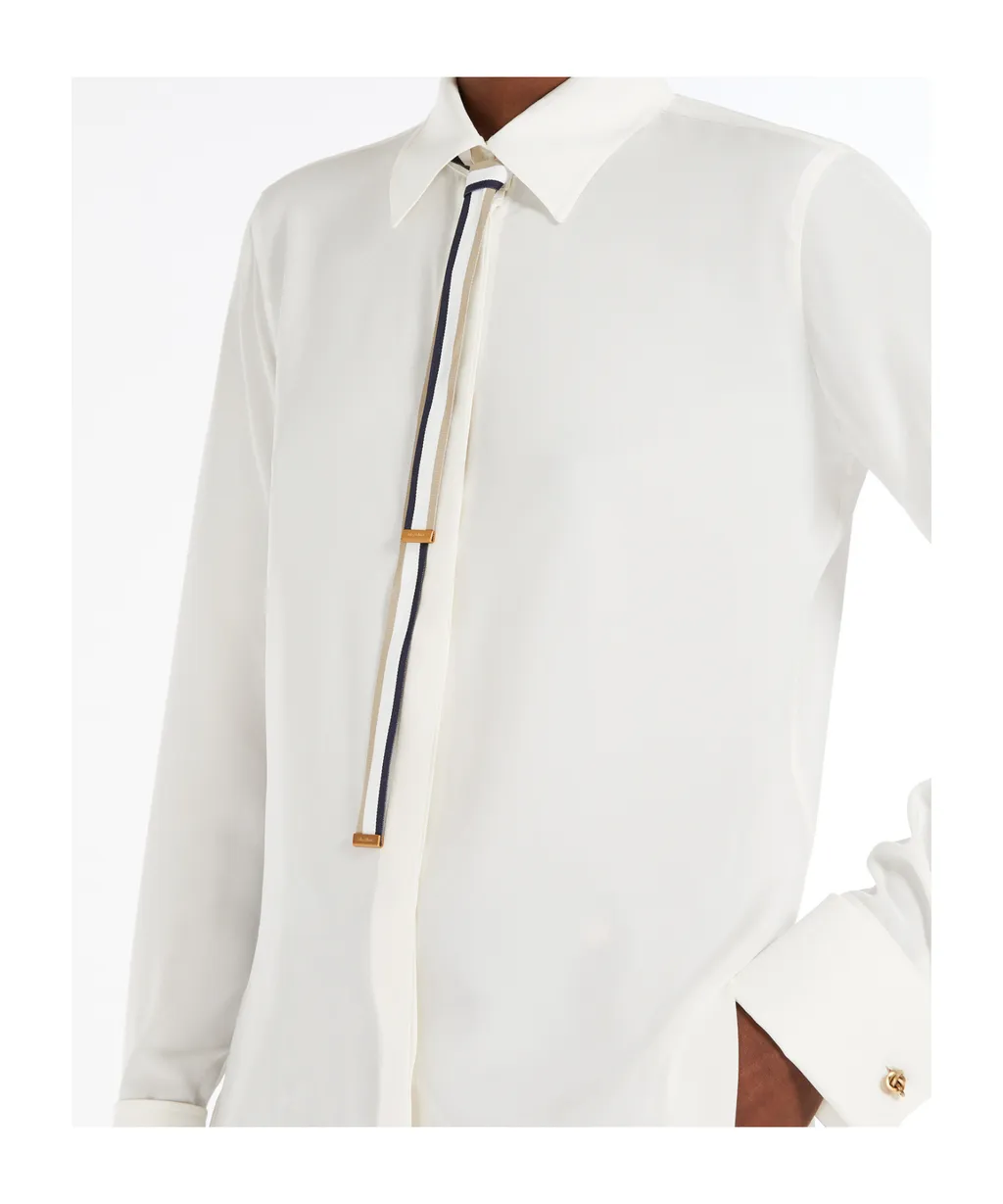 Apollo Ribbon Detailed Long-Sleeved Shirt