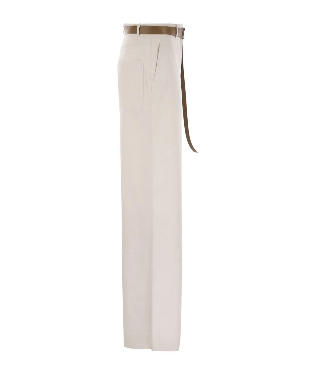 Belt-Loop Casual Pants