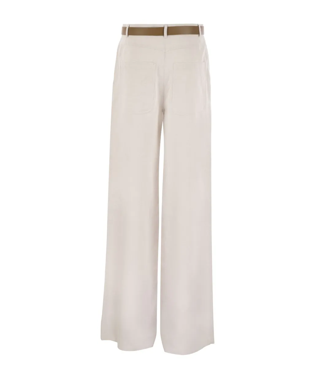 Belt-Loop Casual Pants