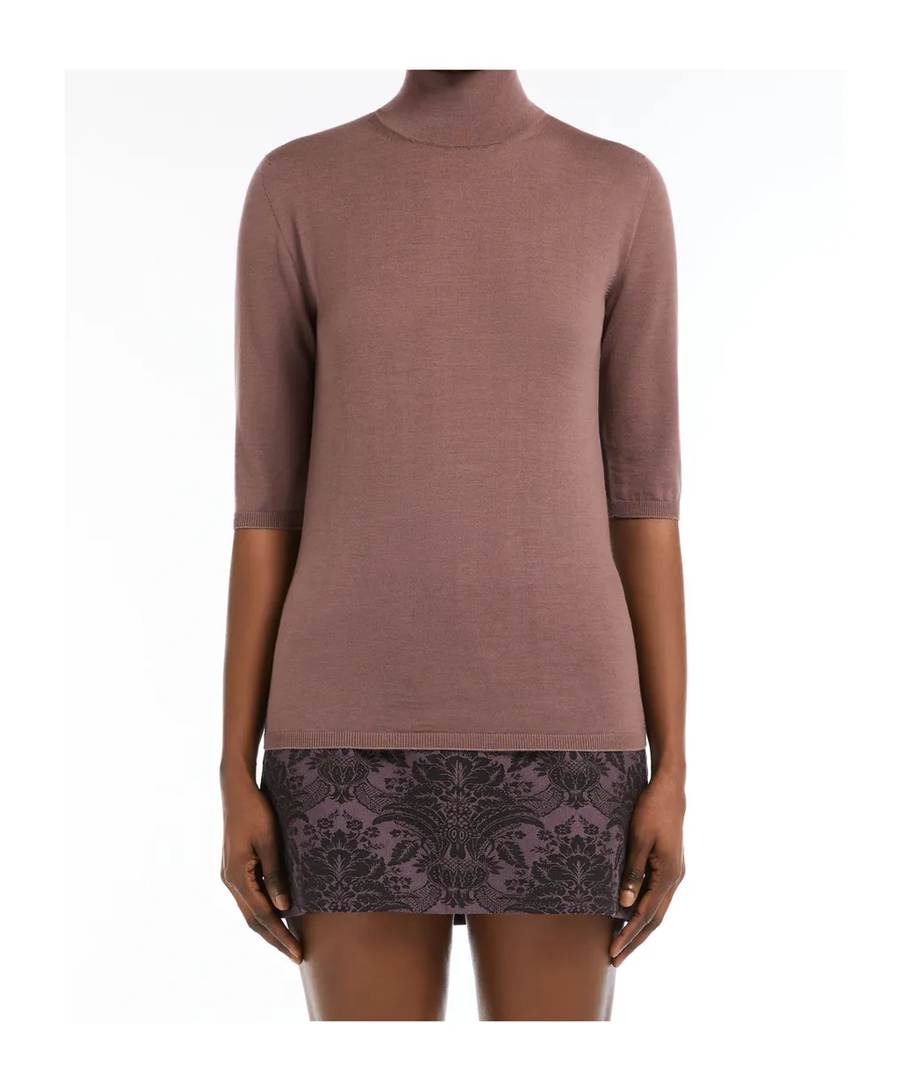 Cecina High Neck Half-Sleeved Jumper