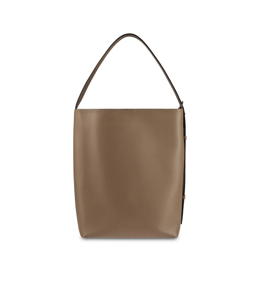 Archetipo Logo Plaque Top Handle Bag