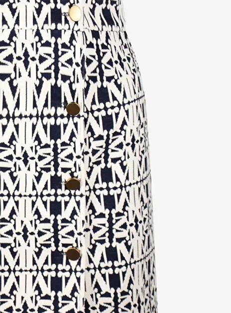 All-Over Logo Patterned Skirt