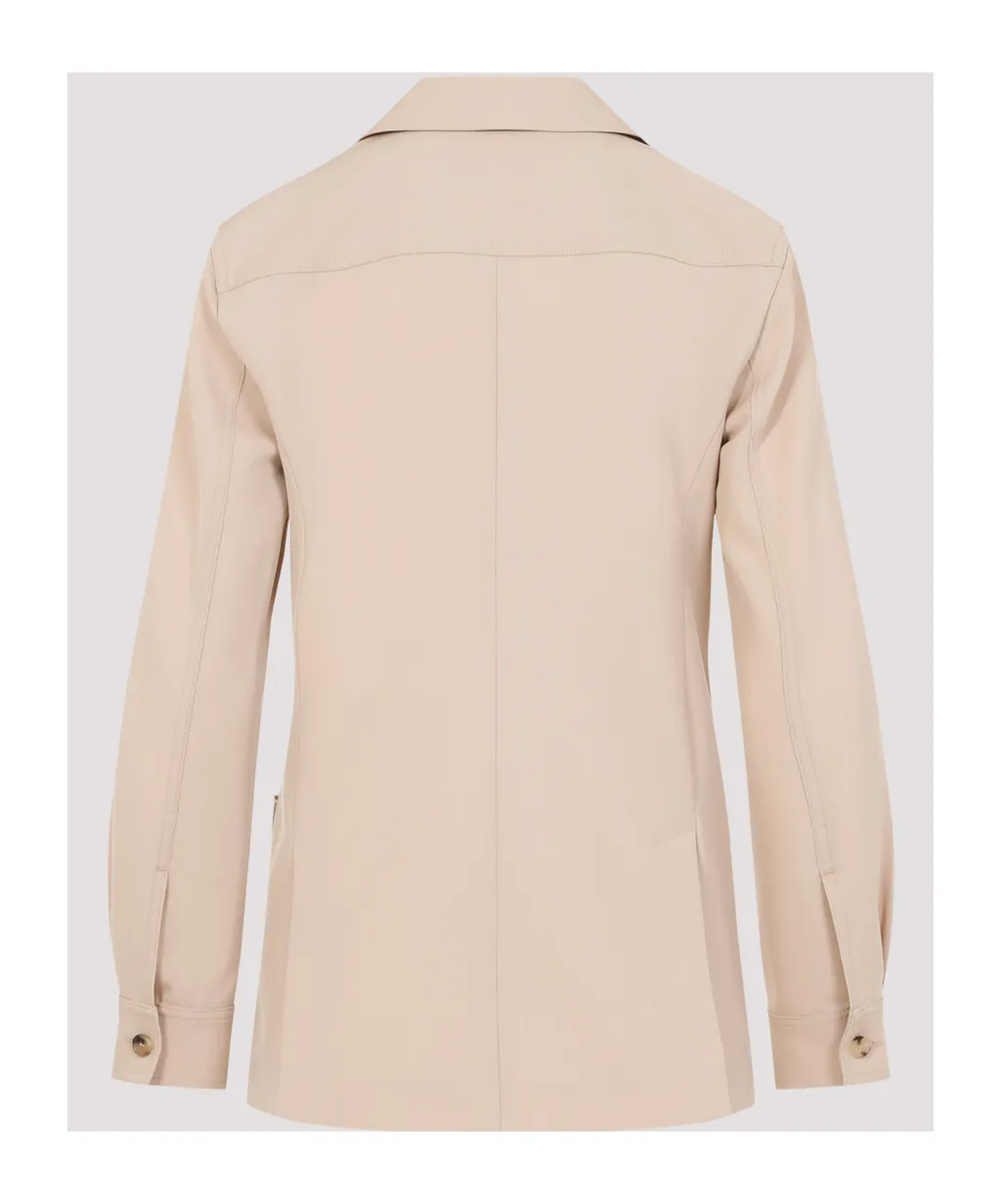 Collared Button-Up Shirt Jacket