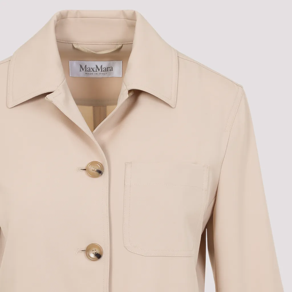 Collared Button-Up Shirt Jacket
