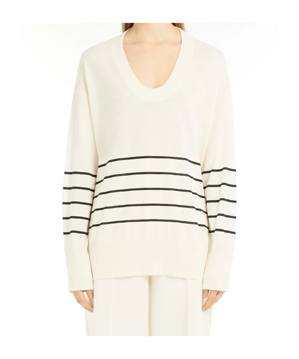 Oversized Cotton And Silk Sweater