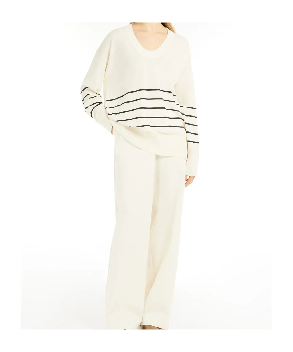 Oversized Cotton And Silk Sweater