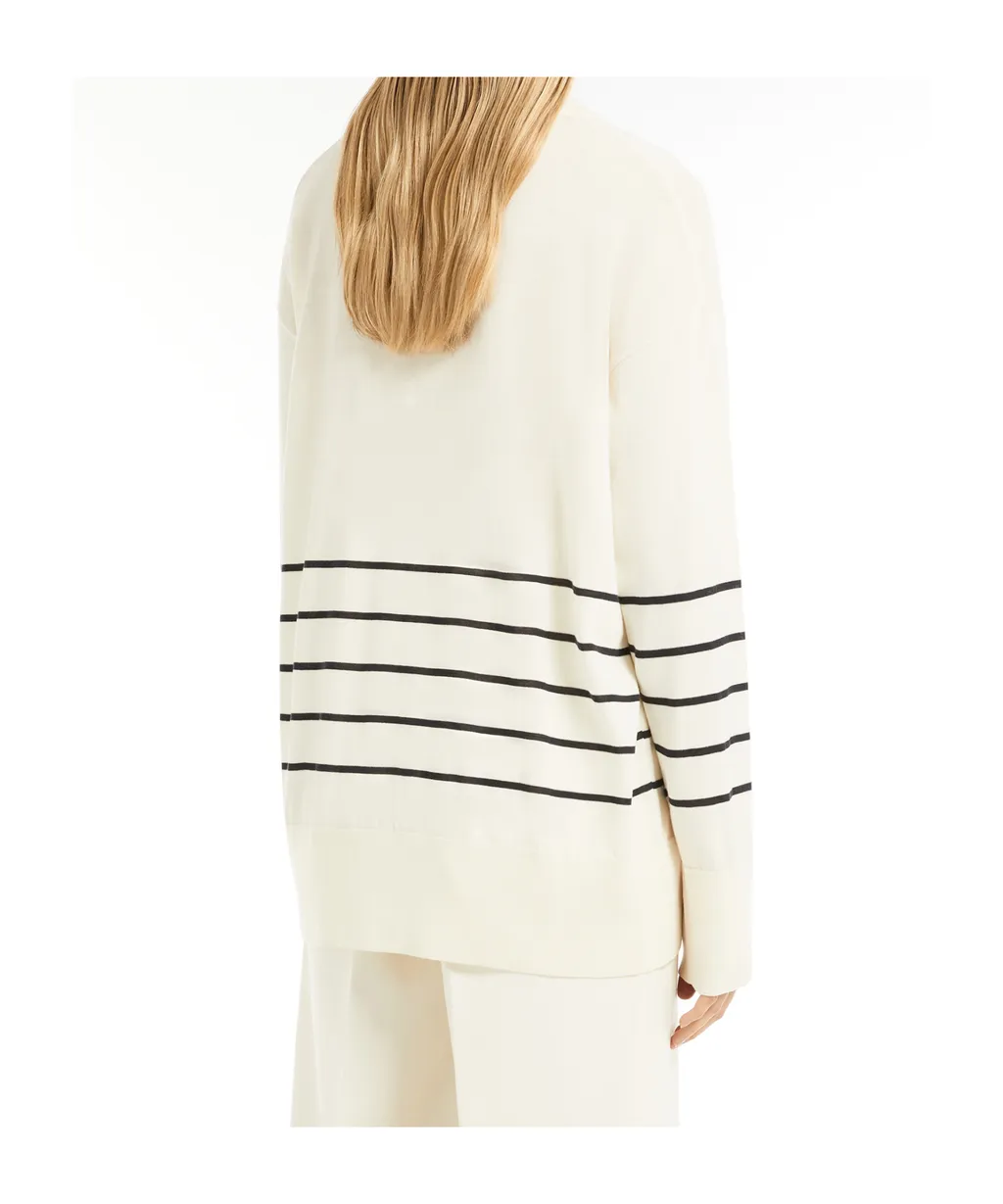Oversized Cotton And Silk Sweater