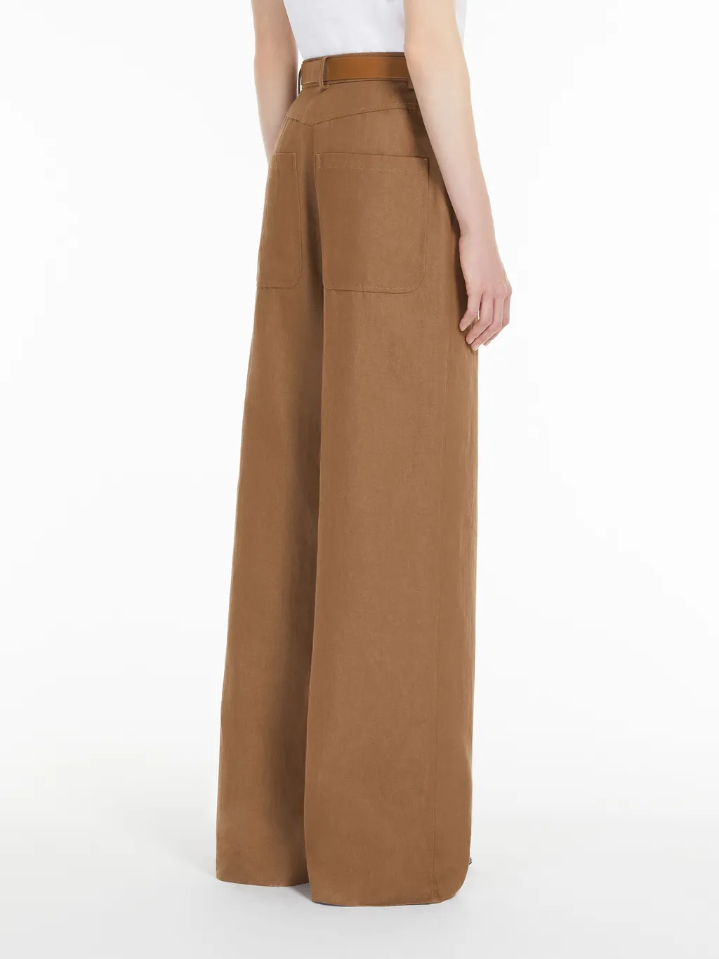Belted Wide Leg Trousers