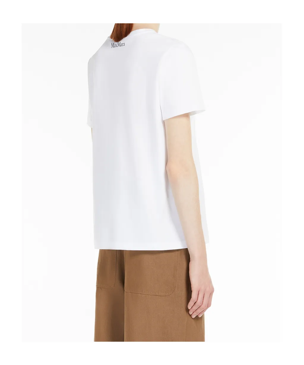 Embroidered Jersey Crew-Neck T-Shirt