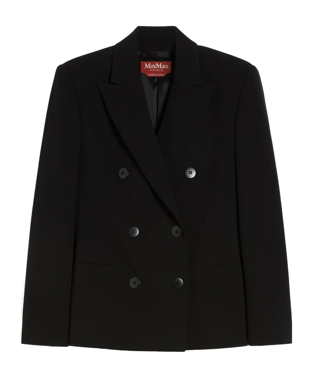Double-Breasted Long-Sleeved Blazer