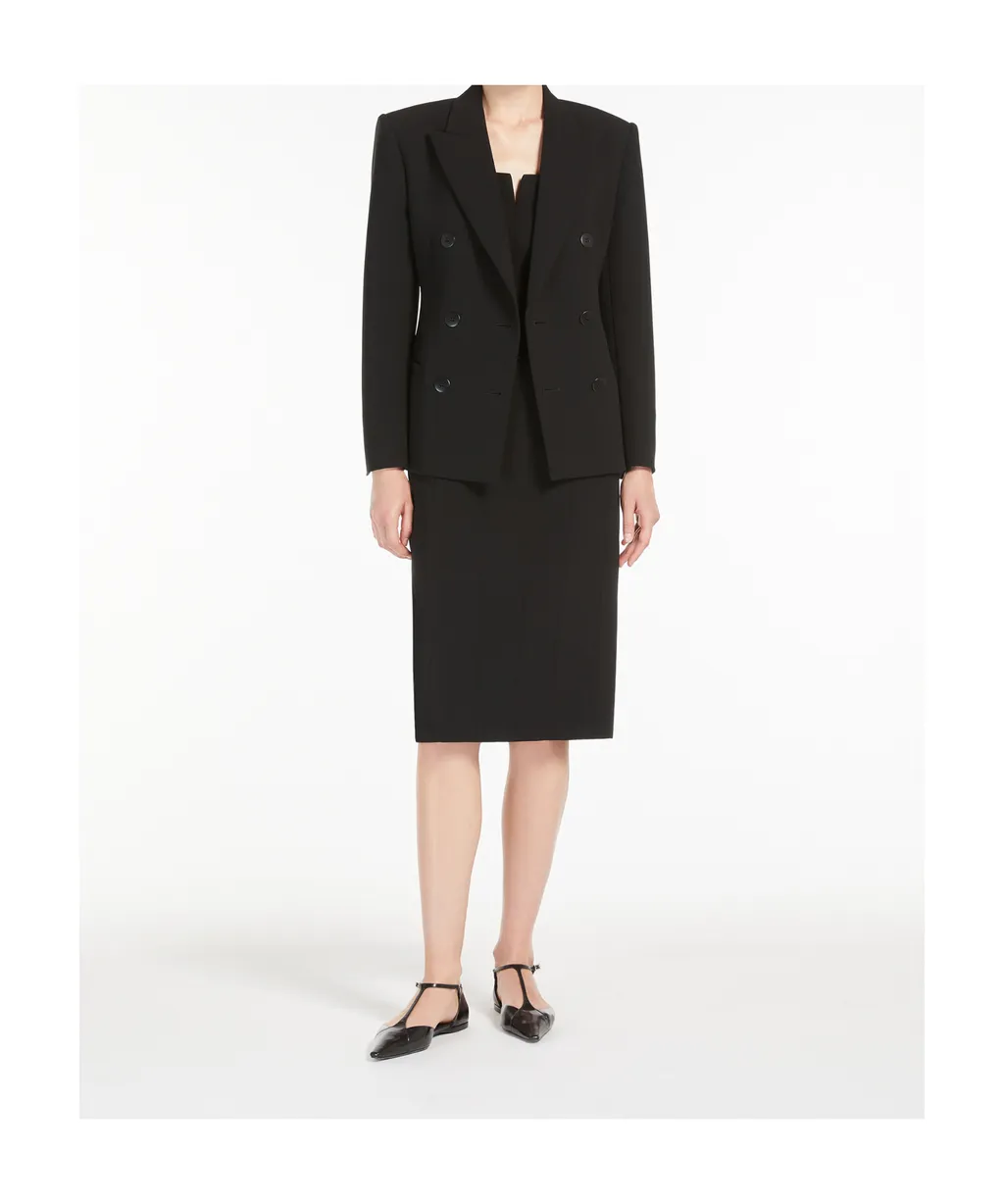 Double-Breasted Long-Sleeved Blazer