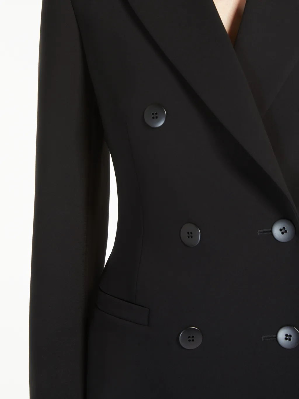 Double-Breasted Long-Sleeved Blazer