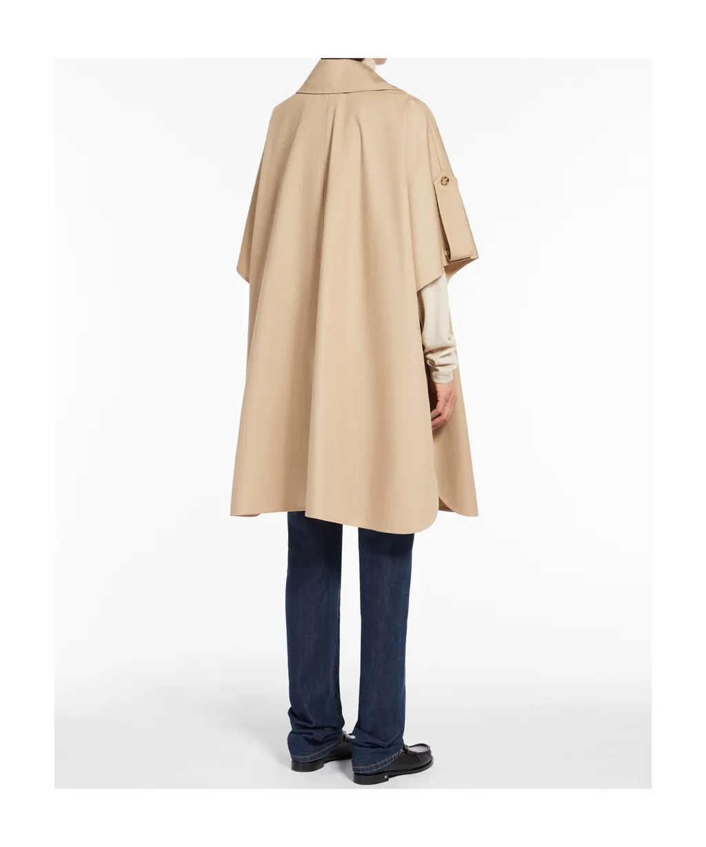 Finezza Double-Breasted Short-Sleeved Cape