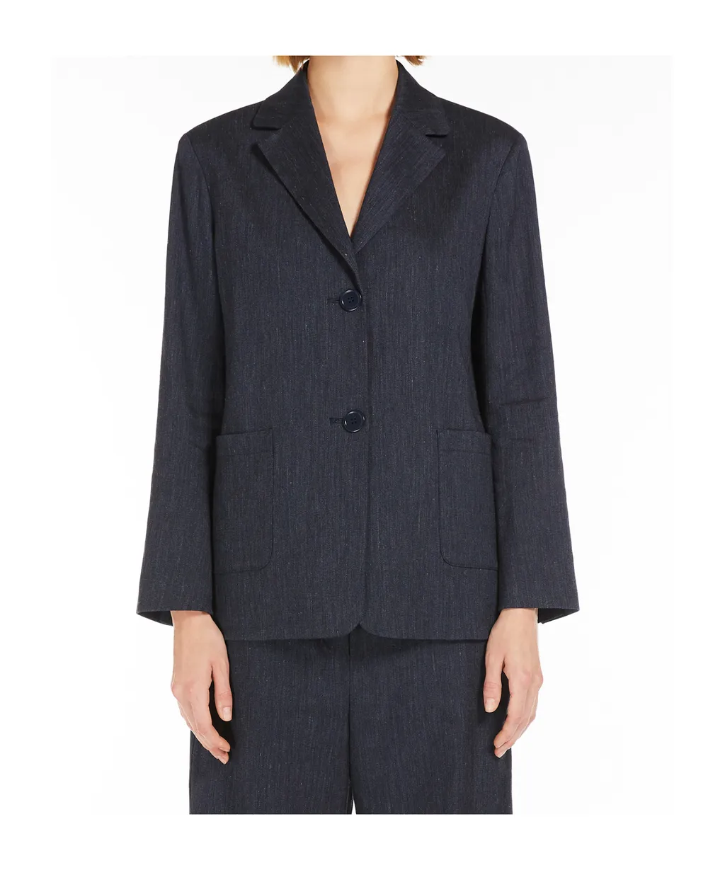 Single-Breasted Long-Sleeved Jacket