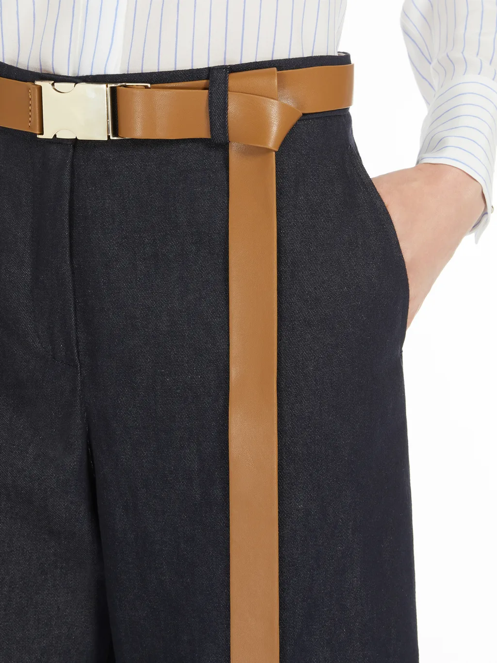 Murge Belted Wide Leg Trousers