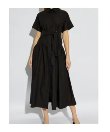 Agoraio Belted Short-Sleeved Midi Dress