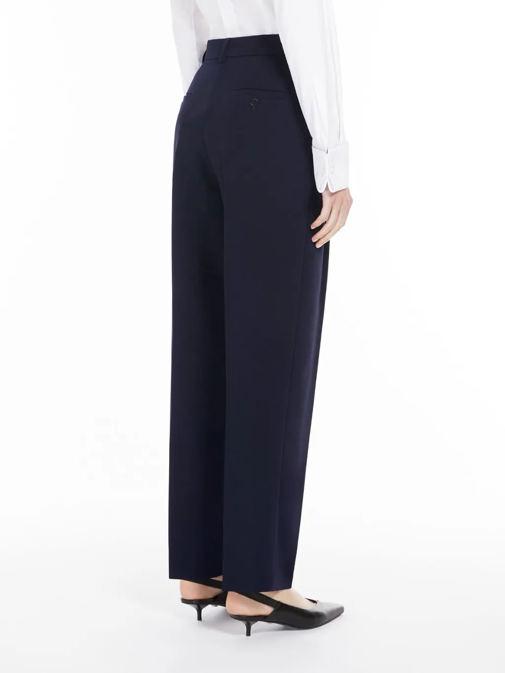 Pleated Wool Casual Pants