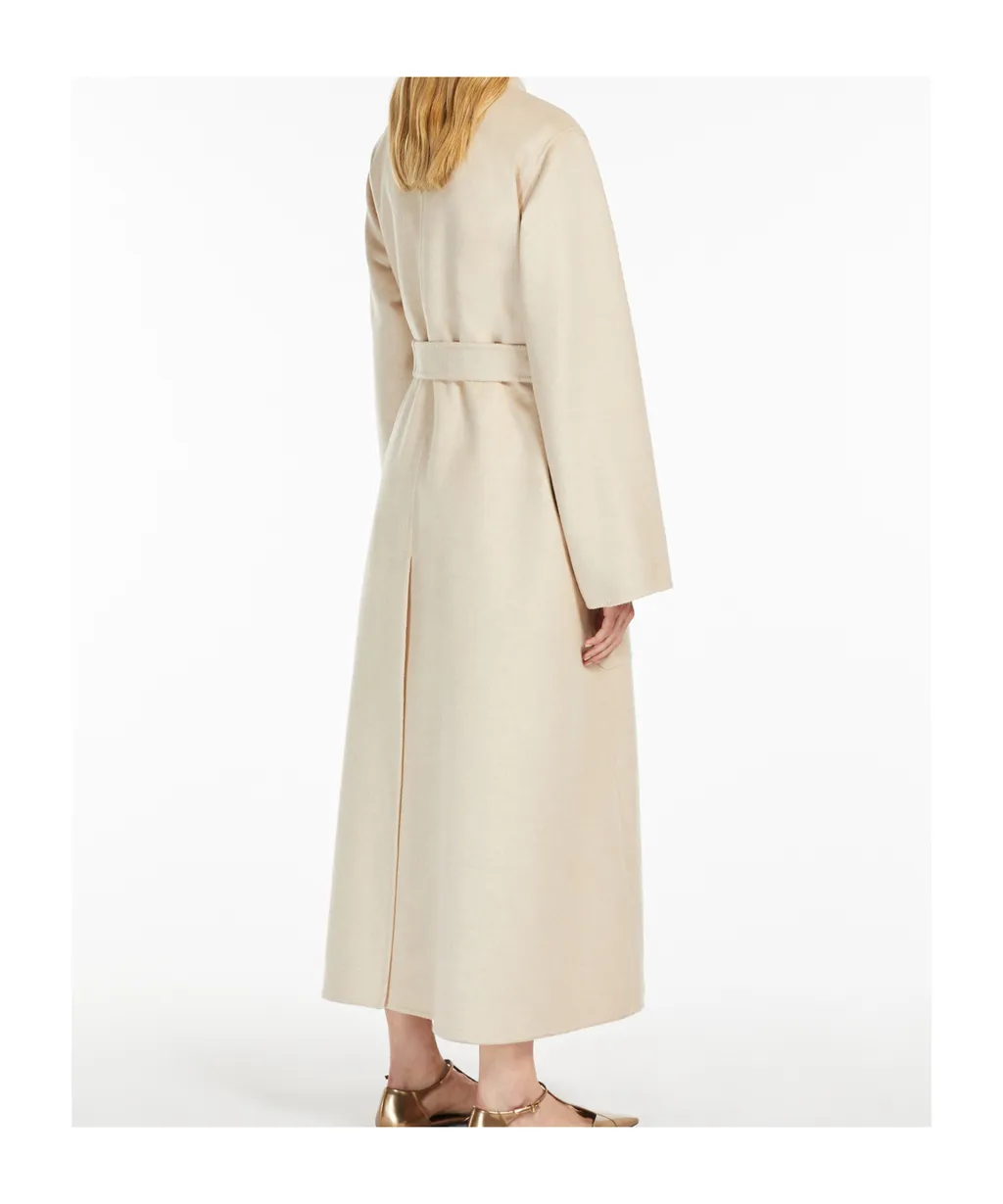 Vezzose Belted Long-Sleeved Coat