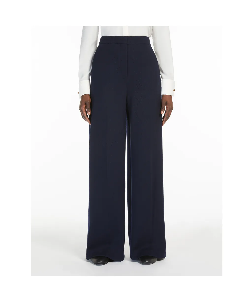 Cotton And Wool Jersey Trousers