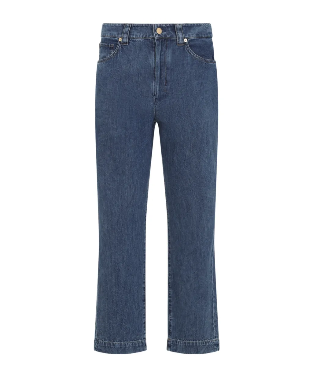 Button Detailed Flared Jeans