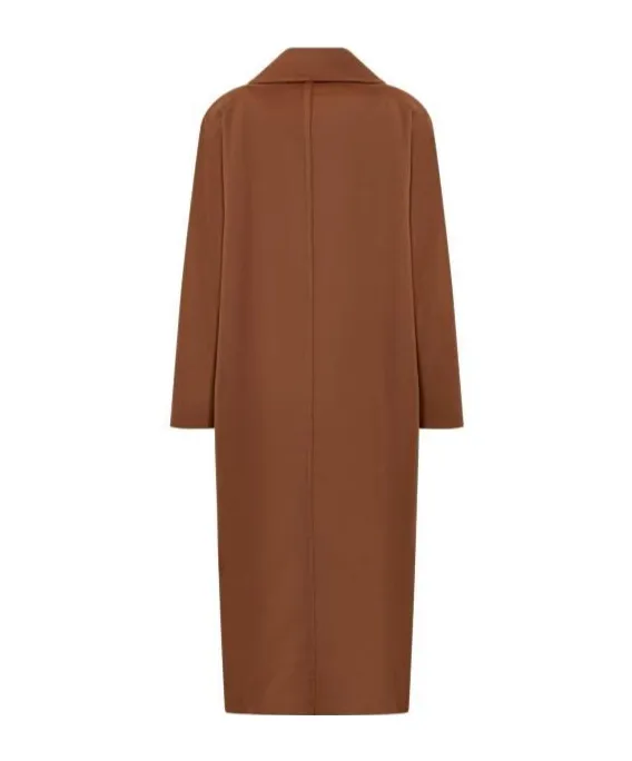Erice Double-Breasted Long-Sleeved Coat