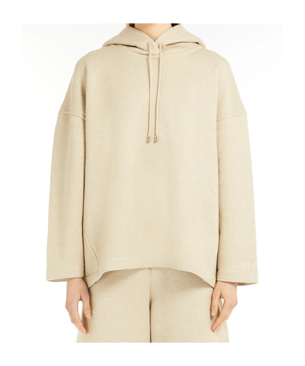 Logo Embroidered Drawstring Hoodie