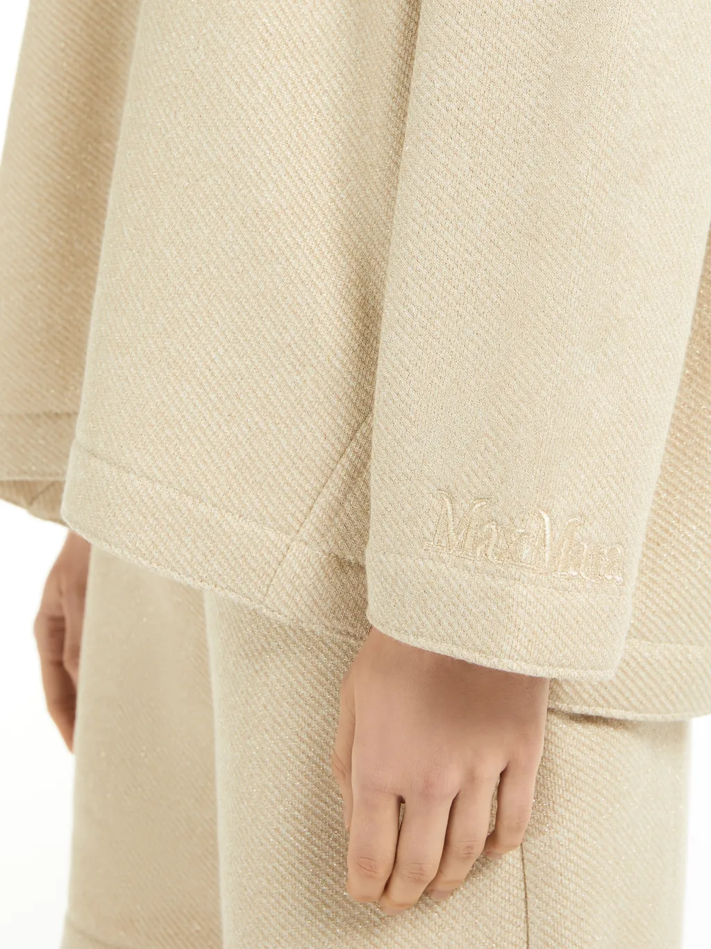 Logo Embroidered Drawstring Hoodie