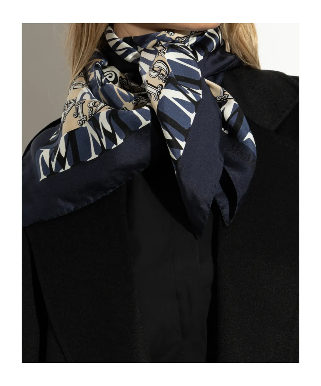 Pattern Silk Scarf
