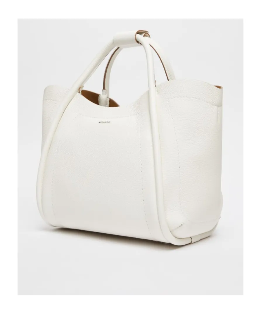 Logo Plaque Top Handle Bag