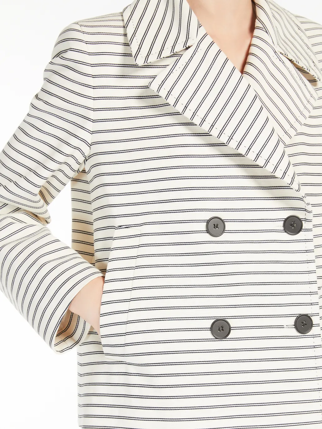 Assuan Striped Double-Breasted Jacket