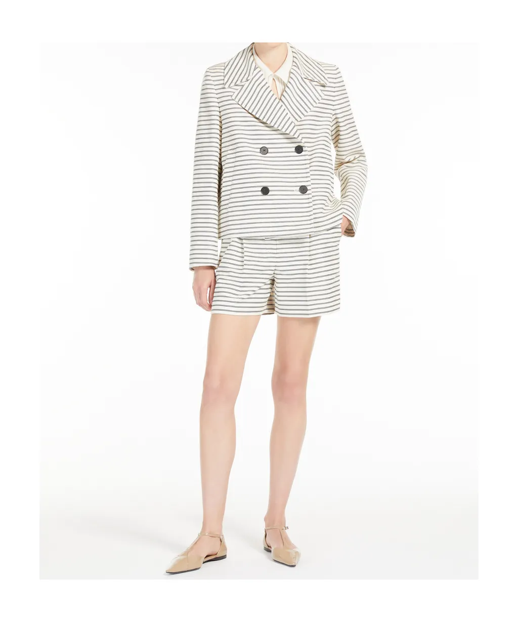 Assuan Striped Double-Breasted Jacket