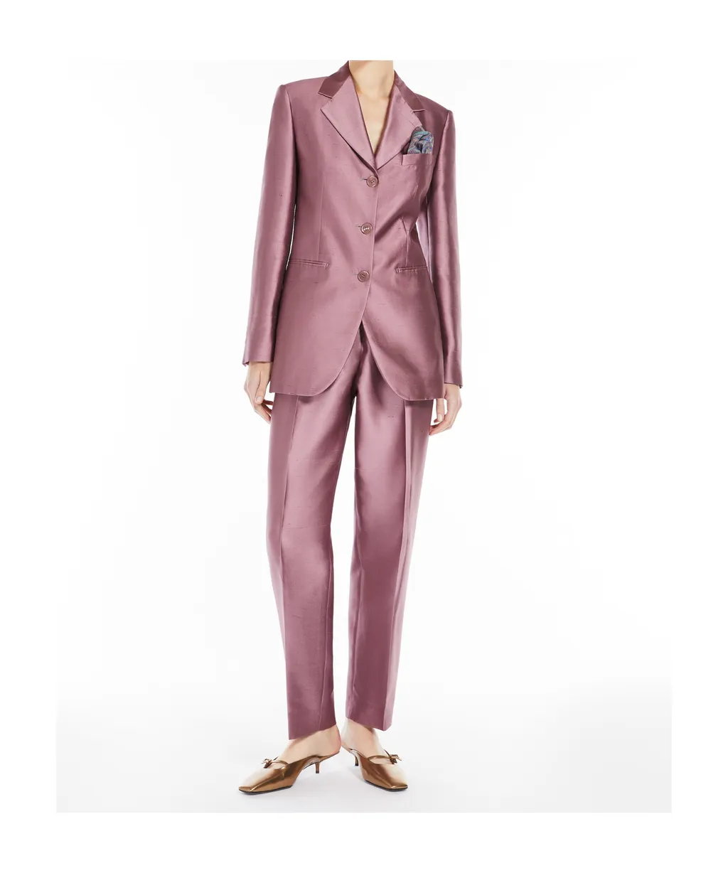 Adige Pleat Detailed Satin Trousers