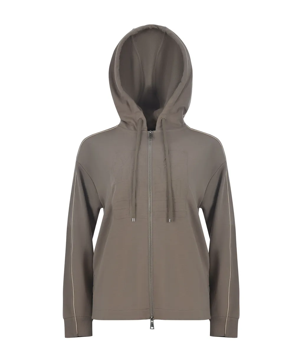 Albore Zip-Up Drawstring Hoodie
