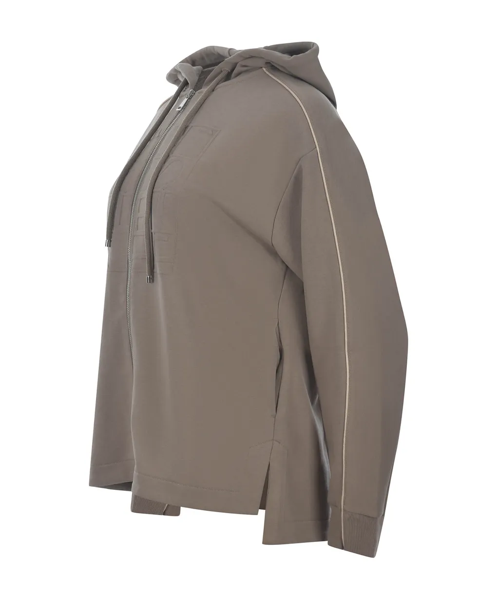 Albore Zip-Up Drawstring Hoodie