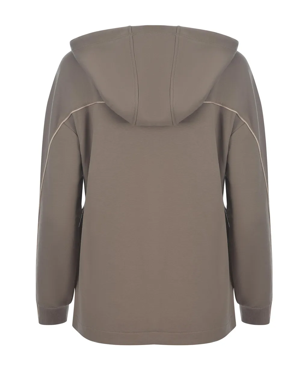 Albore Zip-Up Drawstring Hoodie