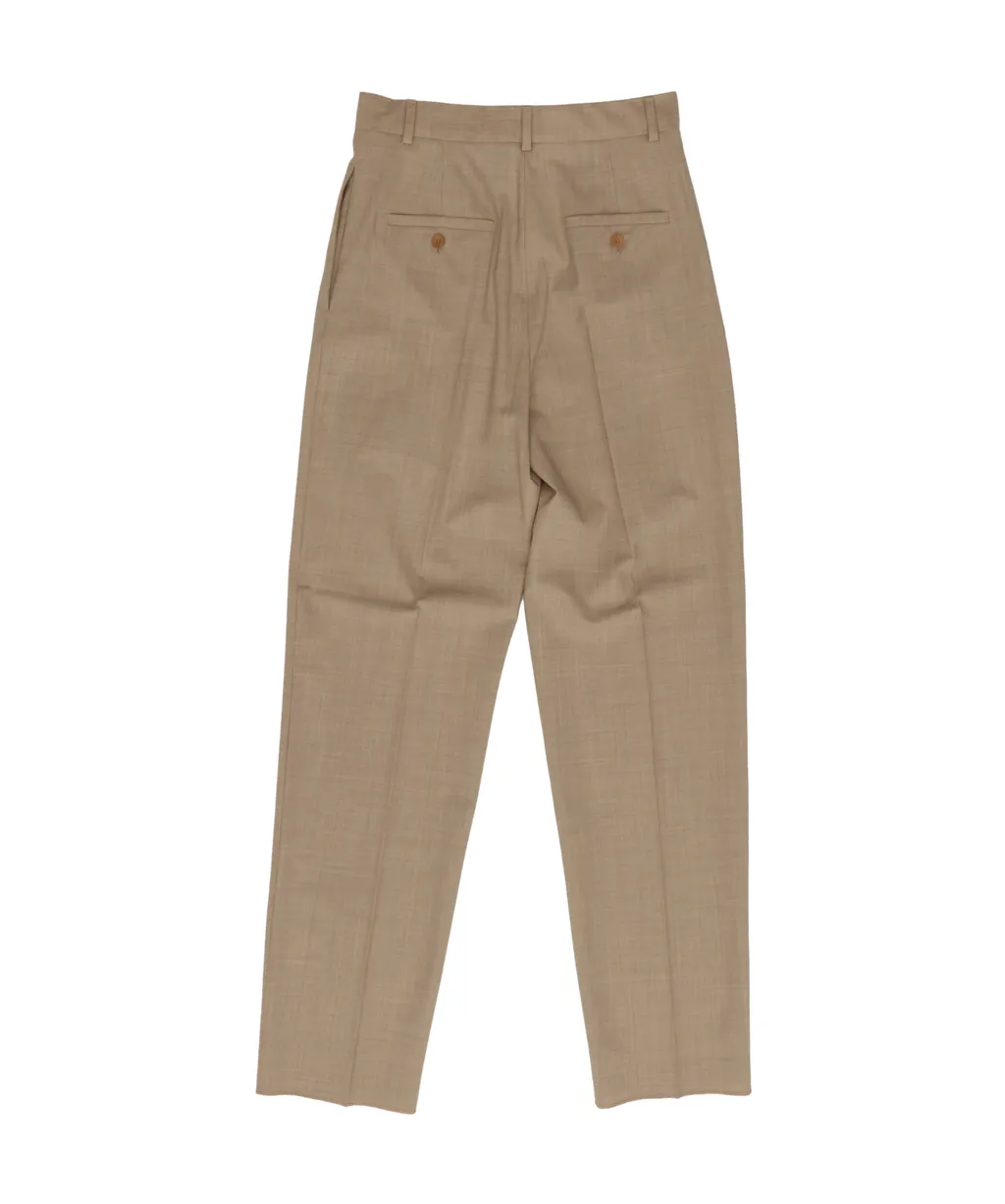 Pleat Detailed Tapered Trousers