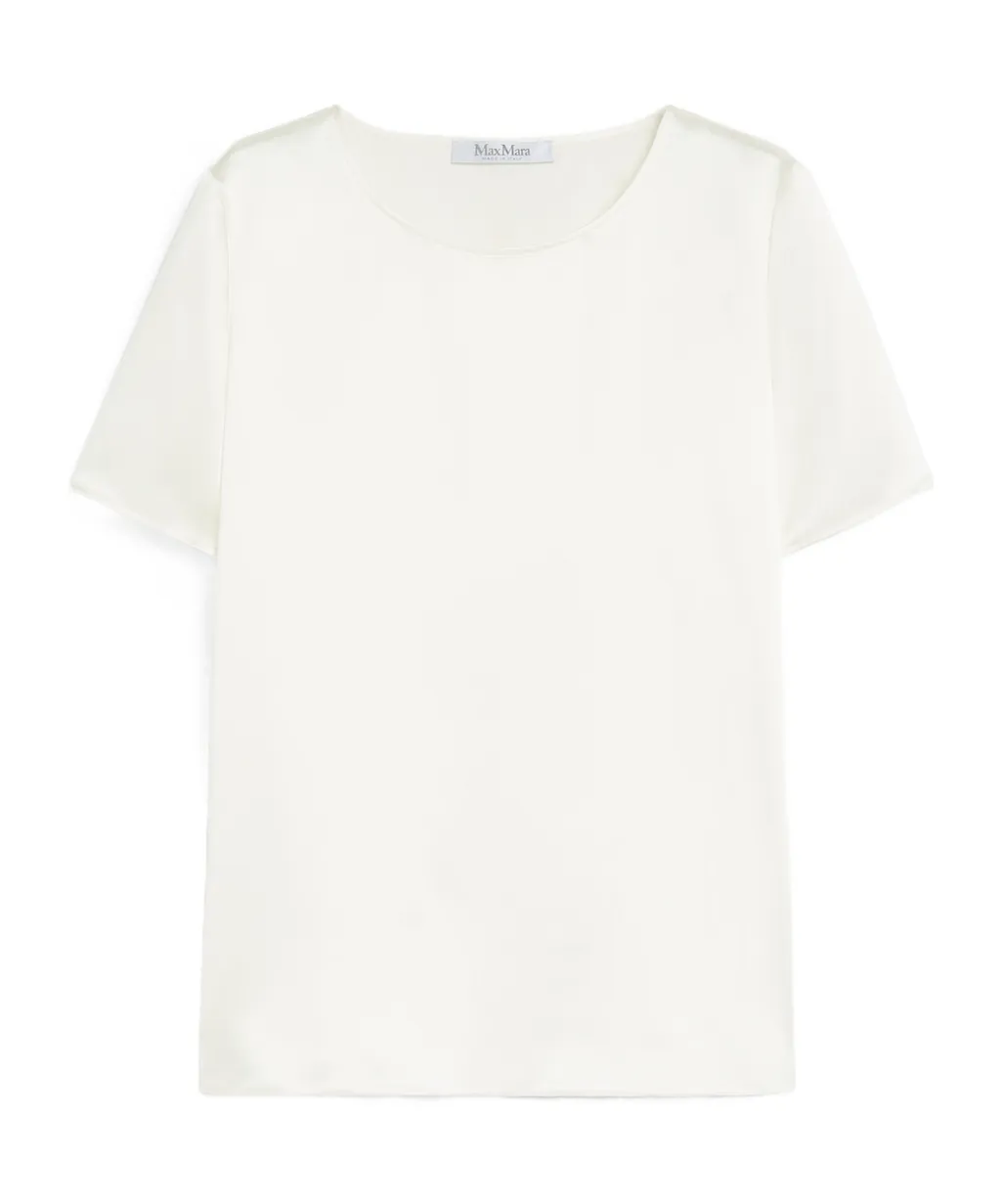 Crewneck Satin Top