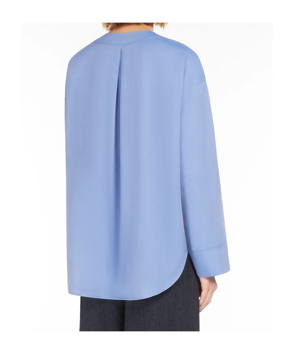 Cotton Canvas V-Neck Shirt