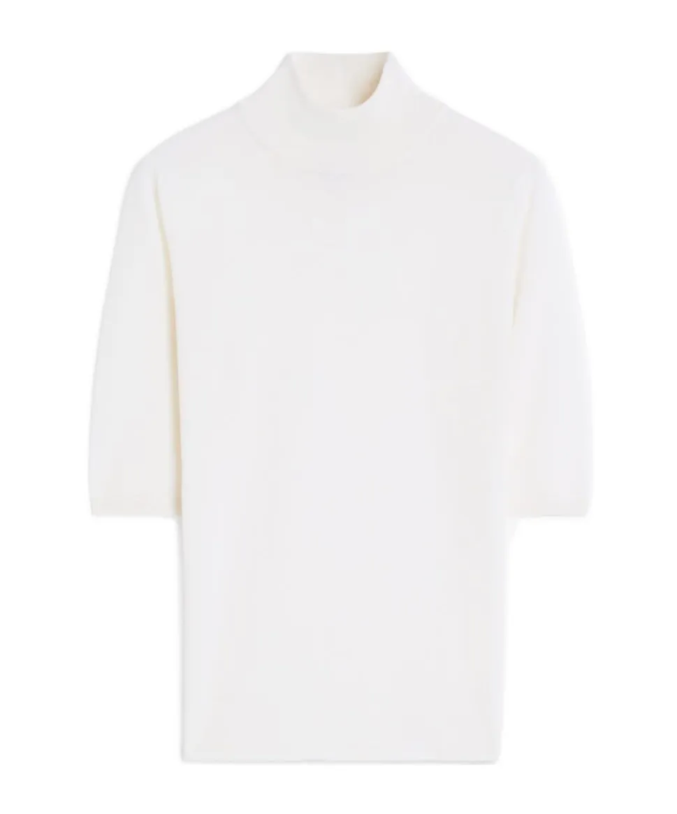 High Neck Half-Sleeved Jumper