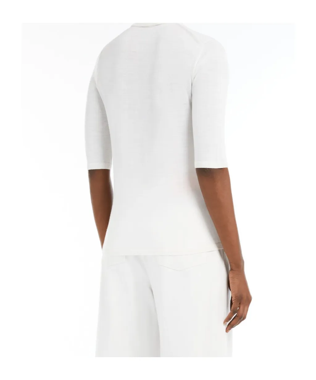 High Neck Half-Sleeved Jumper