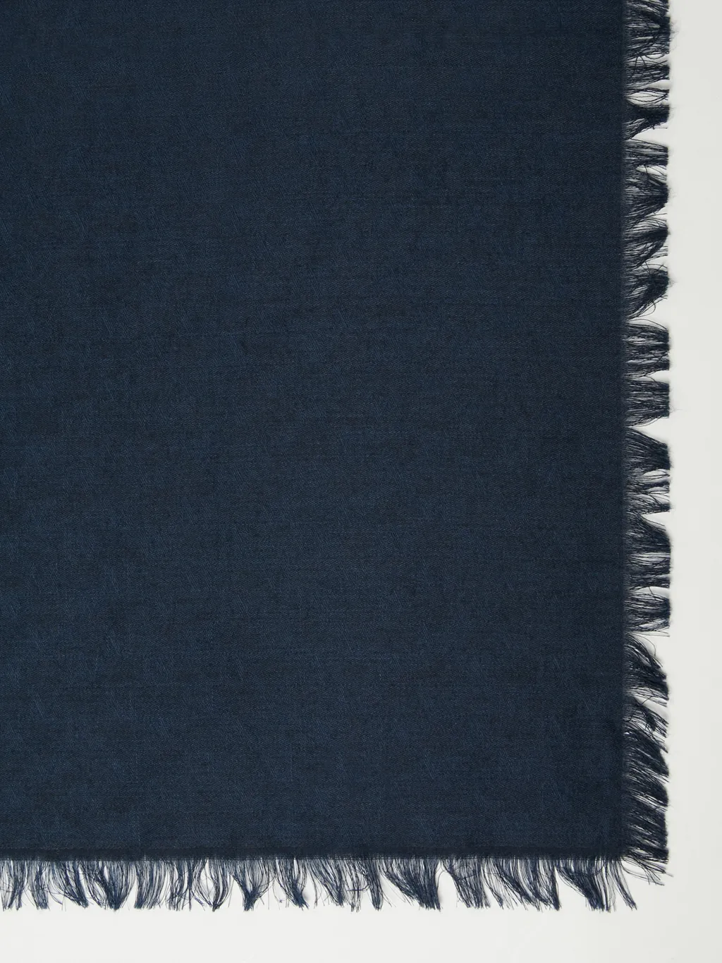 All-Over Logo Patterned Frayed Edge Scarf