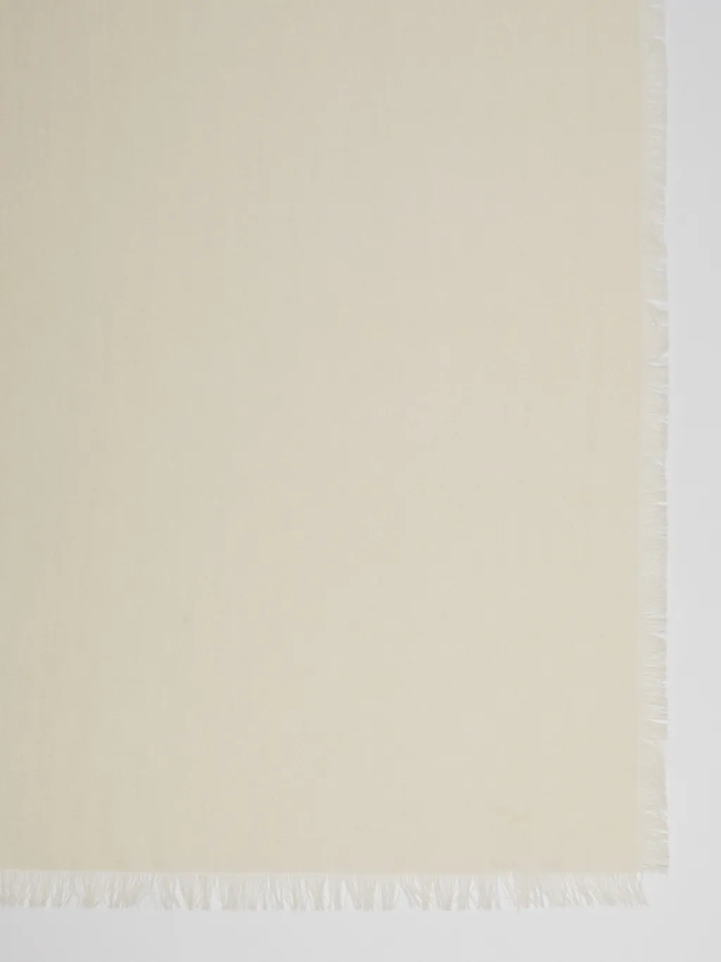 All-Over Logo Patterned Frayed Edge Scarf