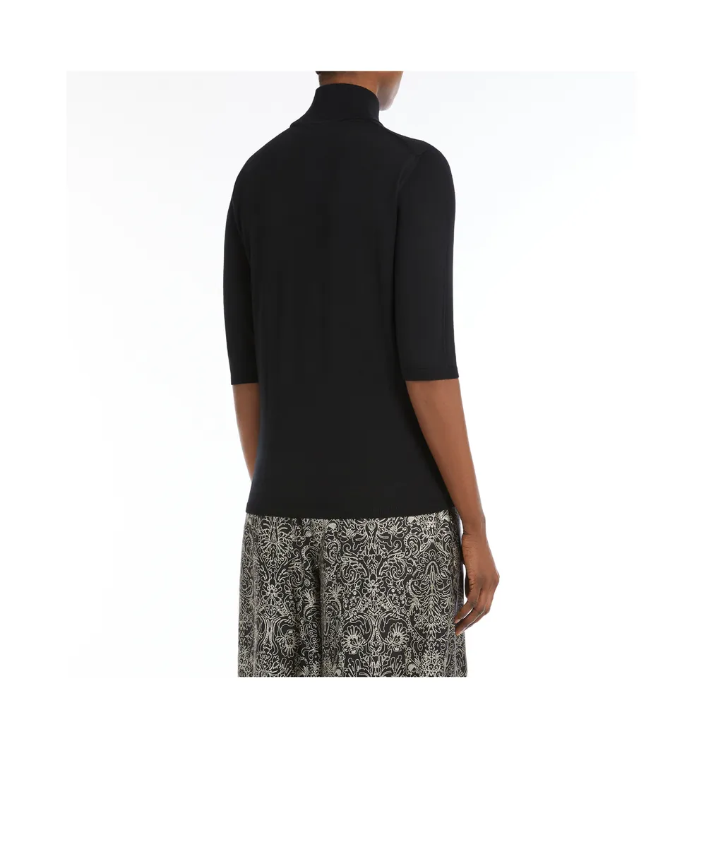 High Neck Half-Sleeved Jumper