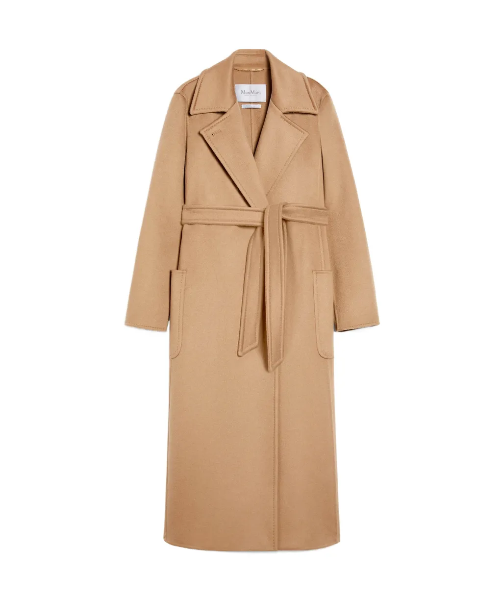 Button Detailed Belted Coat