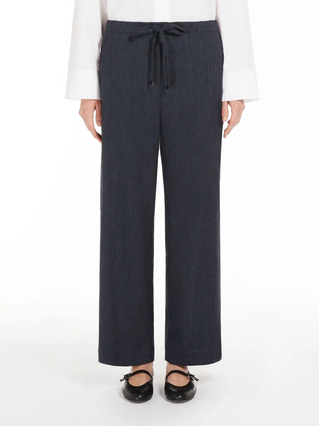 Drawstring Elastic Waist Pants
