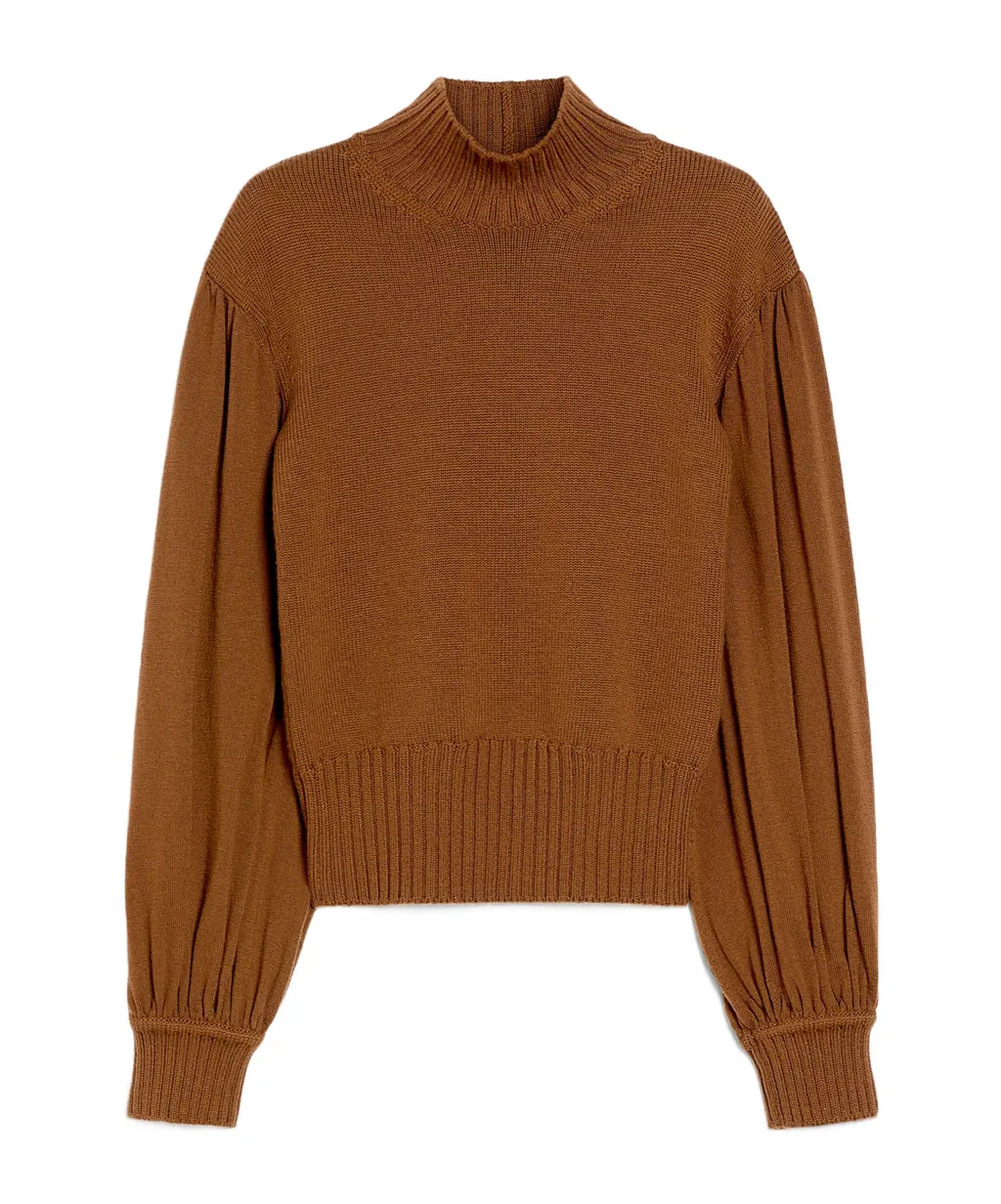 Wide-Sleeved Wool Jumper